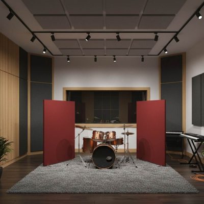 Vox Serisi Akustik Paravan - Stüdyo Tipi - Kırmızı (150 cm x 100 cm)